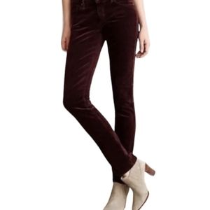 AG The Stevie Slim Straight Corduroy Jeans purple size 27